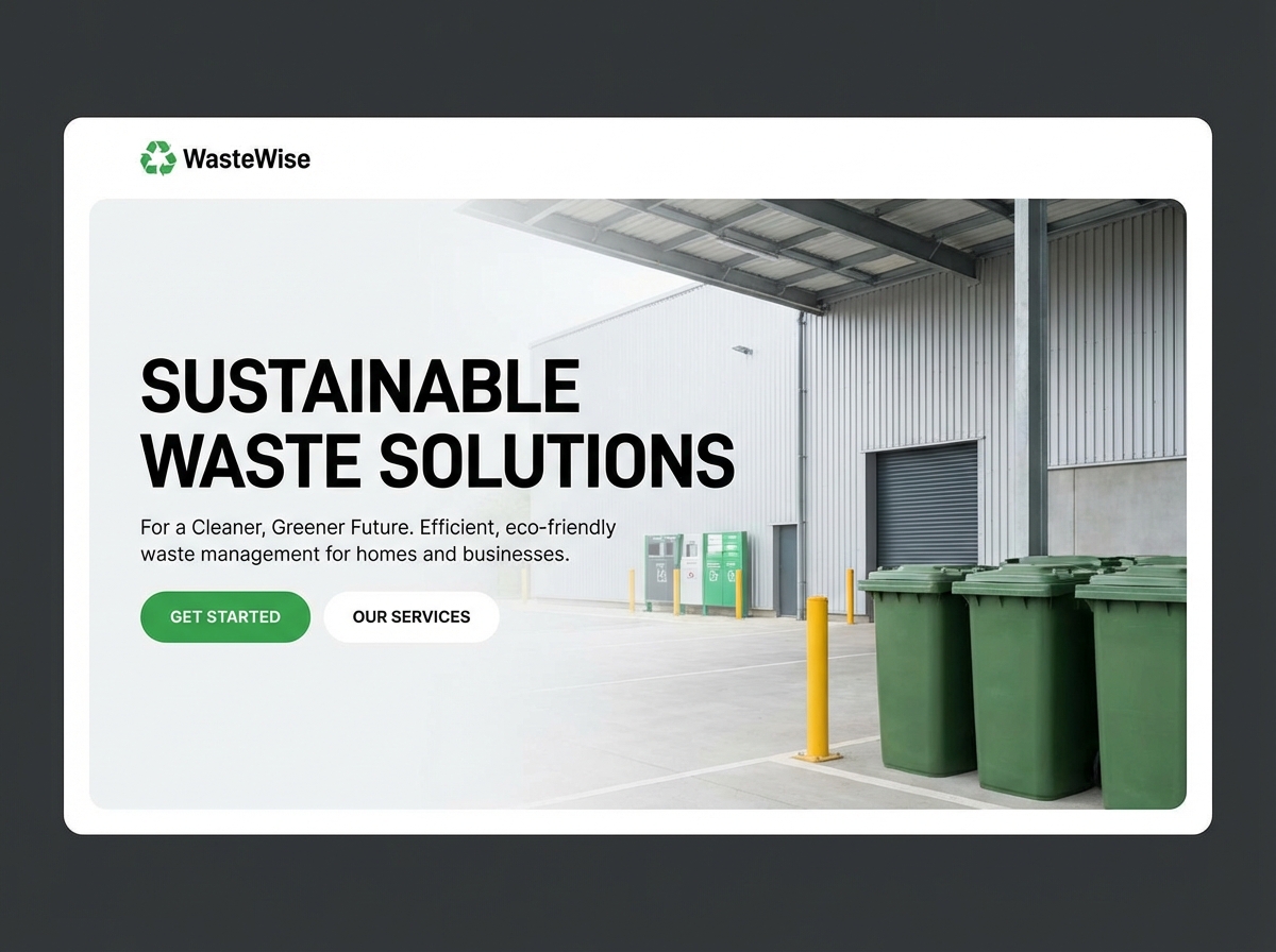 Build Your Sustainable Waste Management Website website preview