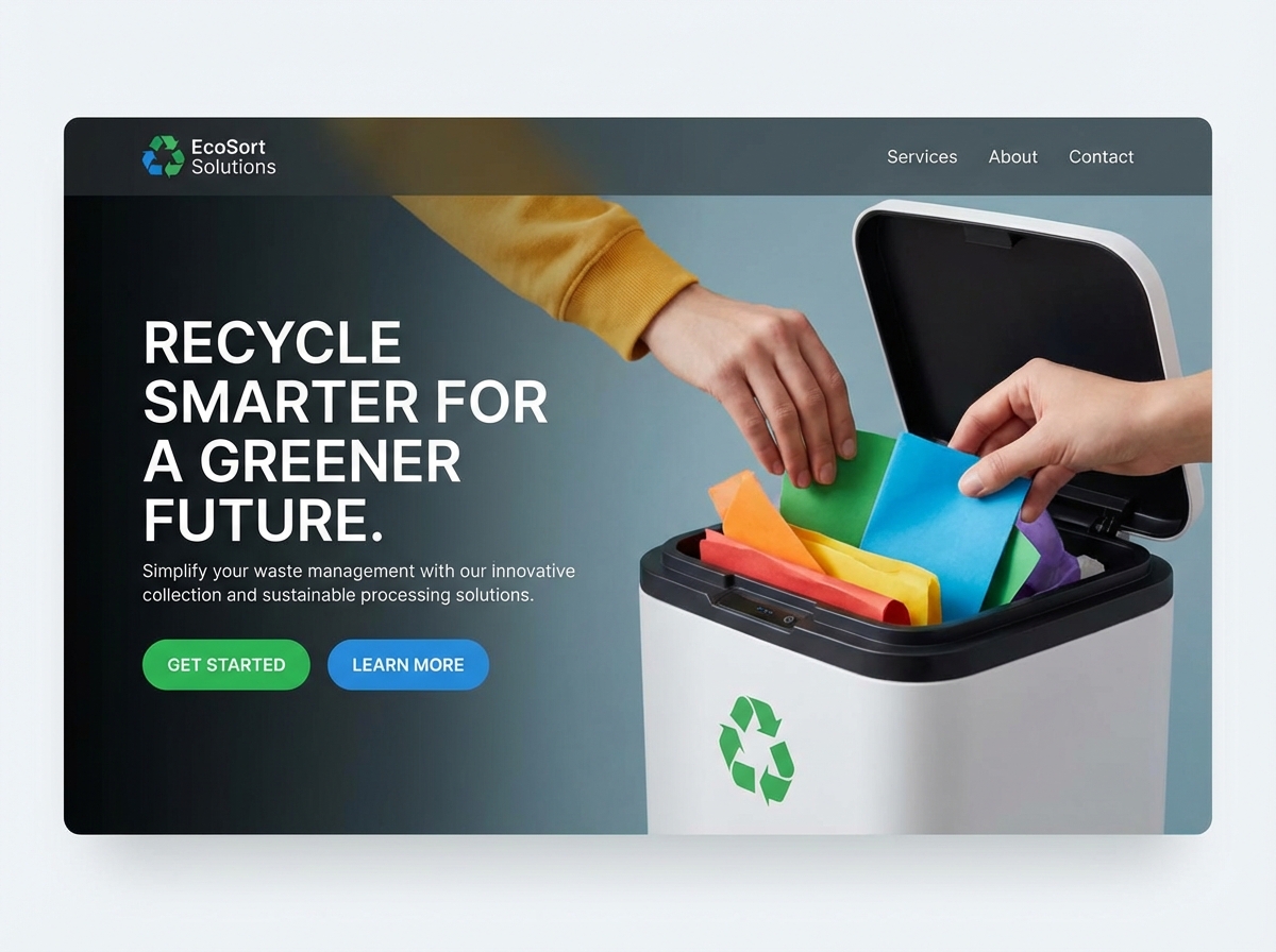 Build a Sustainable Waste & Recycling Website website preview
