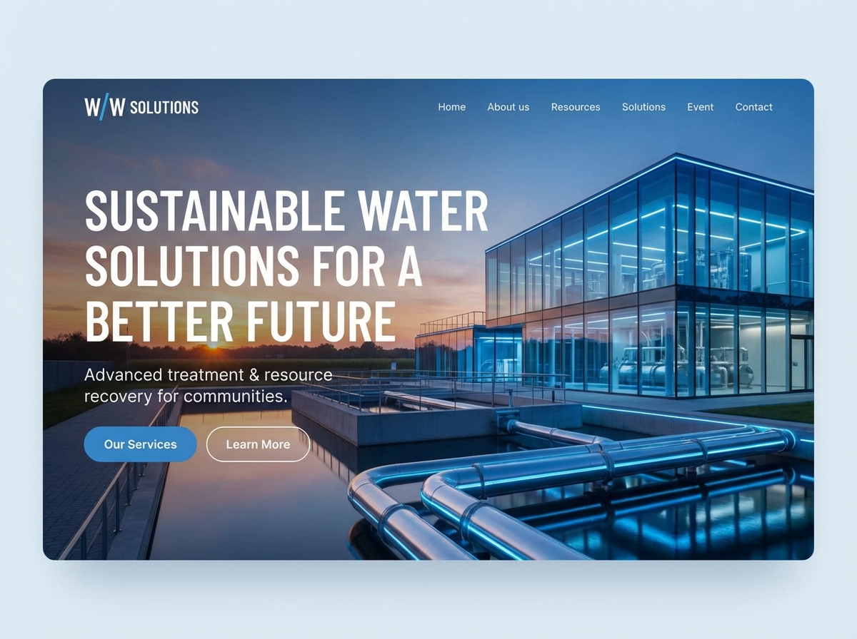 Build a Professional Wastewater Treatment Website website preview