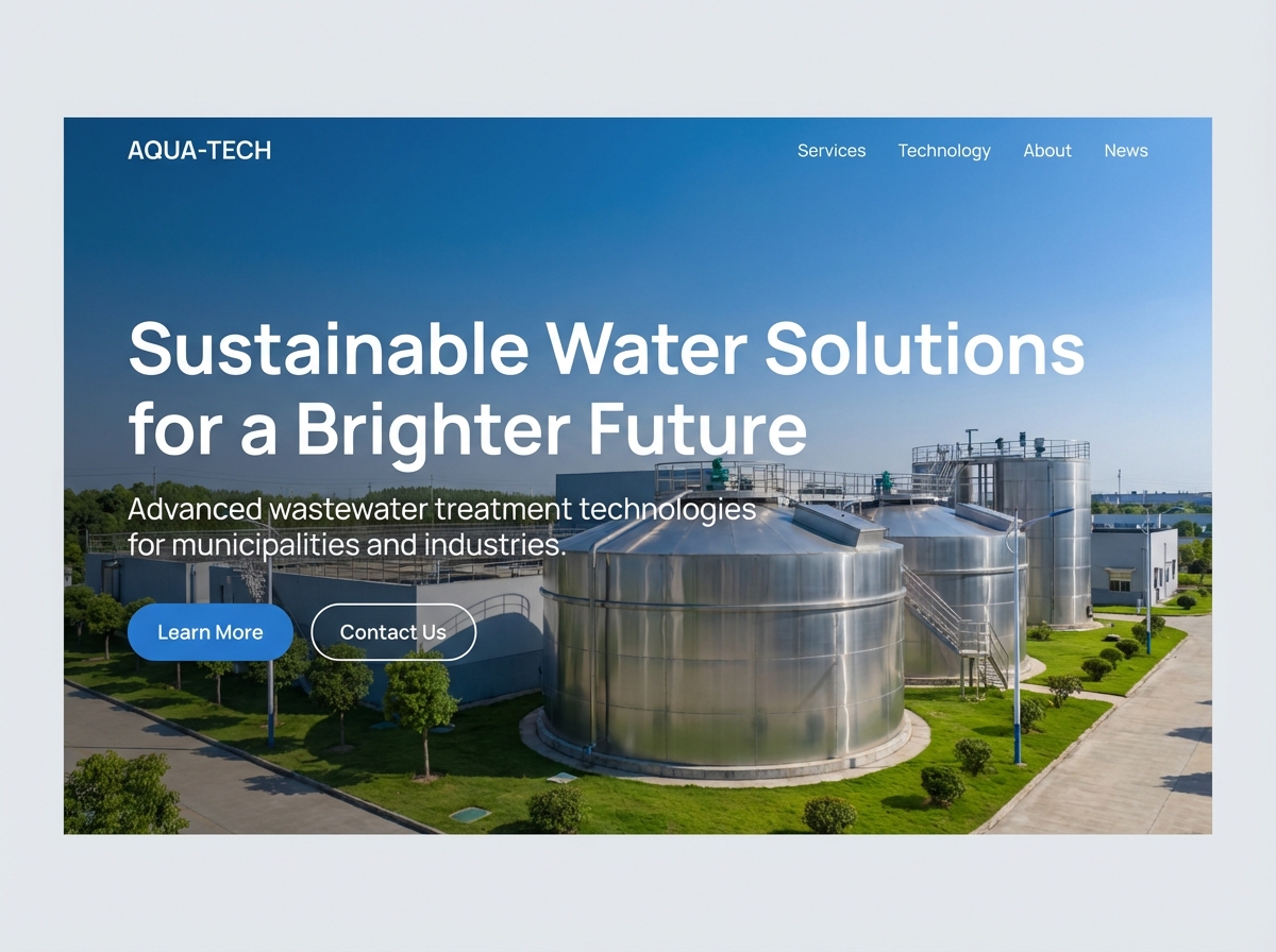 Build a Professional Wastewater Treatment website preview