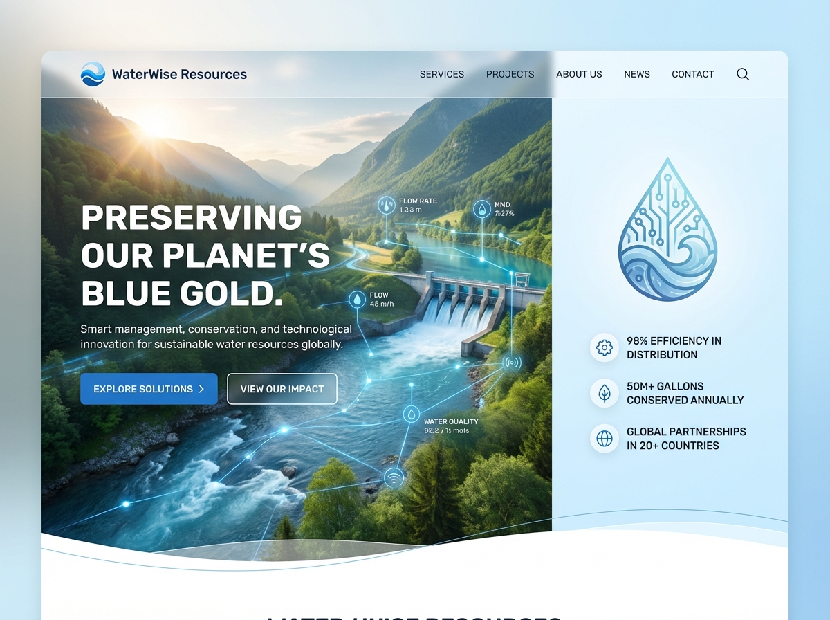 Build Your Authority in Water Resources website preview