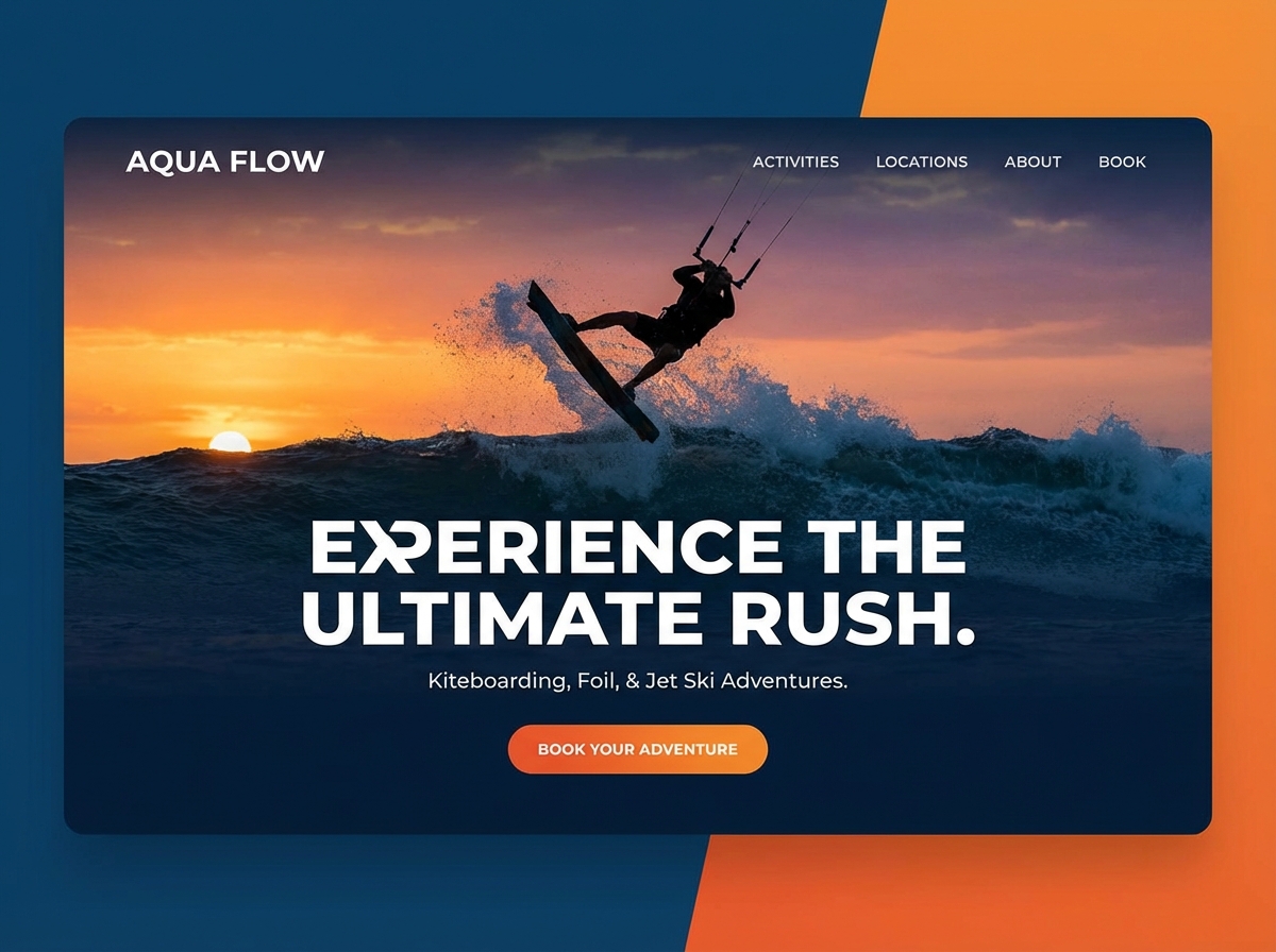 Build Your Dream Water Sports Website website preview