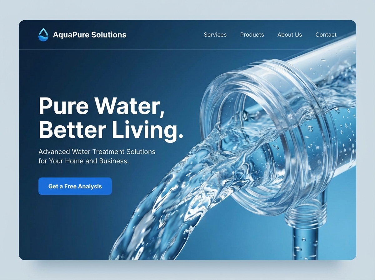 Build a High-Performance Water Treatment Website website preview