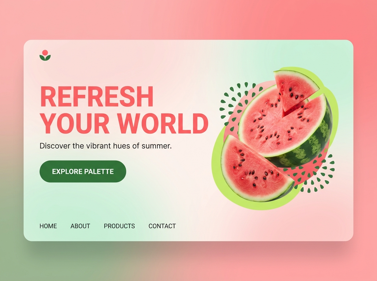 Unleash Your Vision with Vibrant Watermelon Color Websites website preview