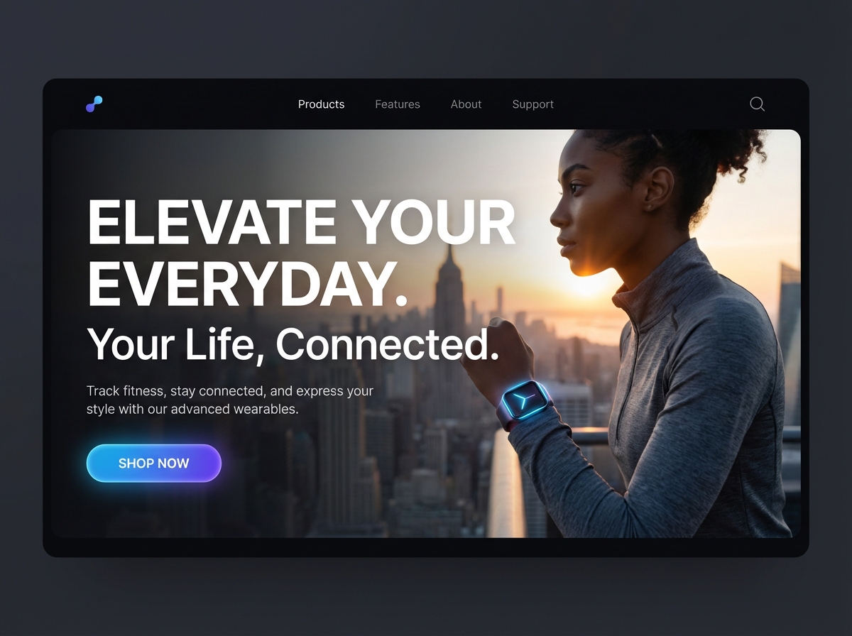 Build a Dazzling Online Presence for Your Cutting-Edge Wearable Tech website preview