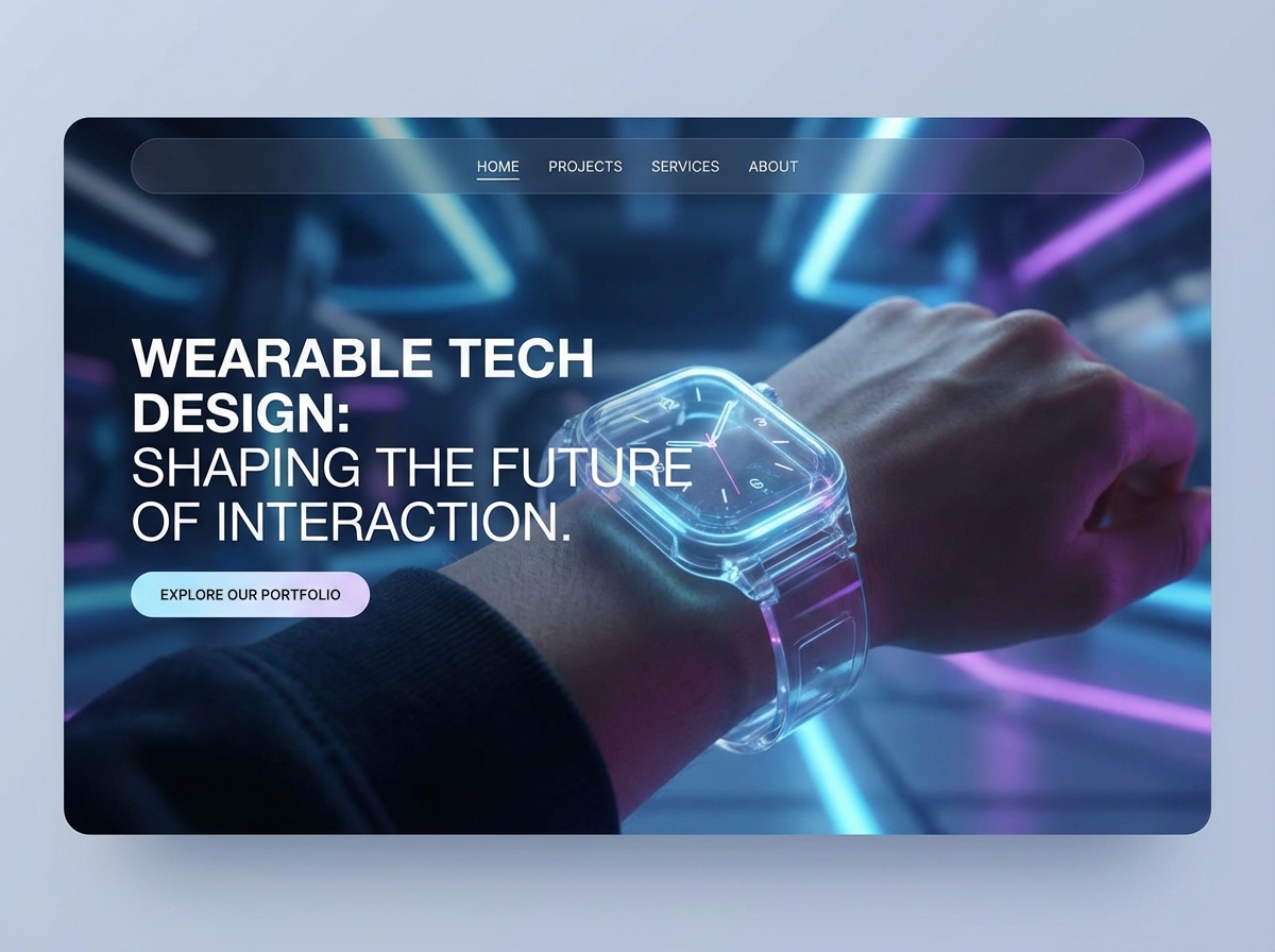 Launch Your Breakthrough with a Dedicated Wearable Tech Design Website website preview