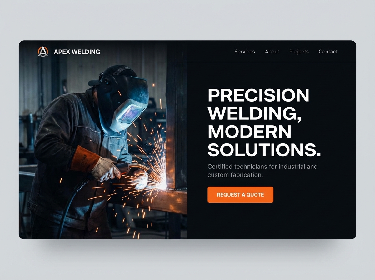 Build a Powerful Online Presence as a Welding Technician website preview