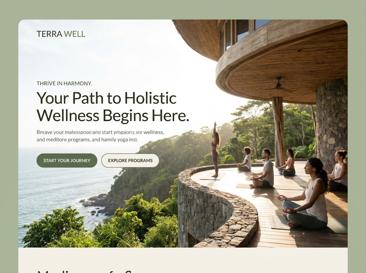 Build Your Thriving Wellness Business Website website preview