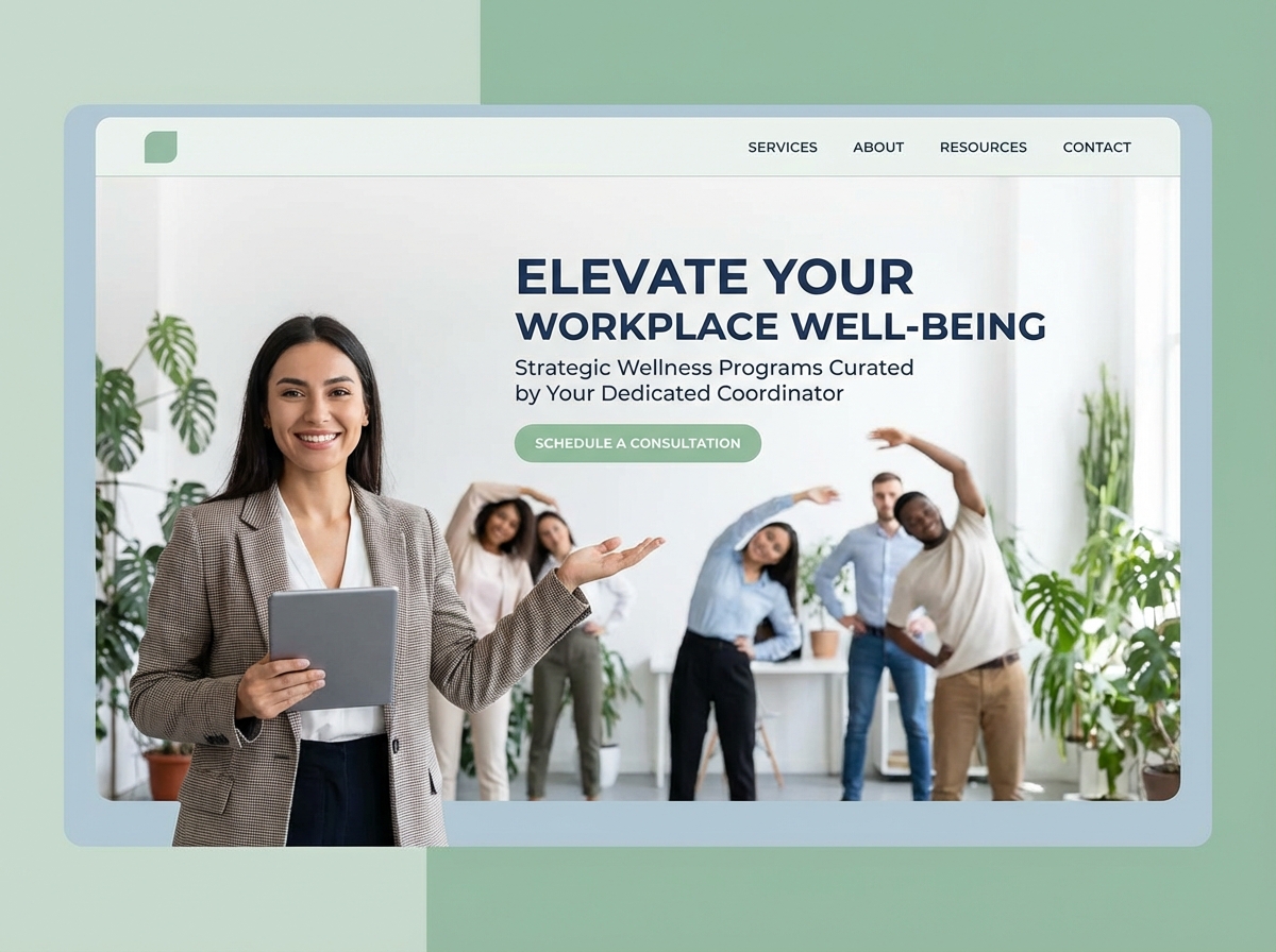 Build Your Premier Wellness Program Coordinator Website website preview