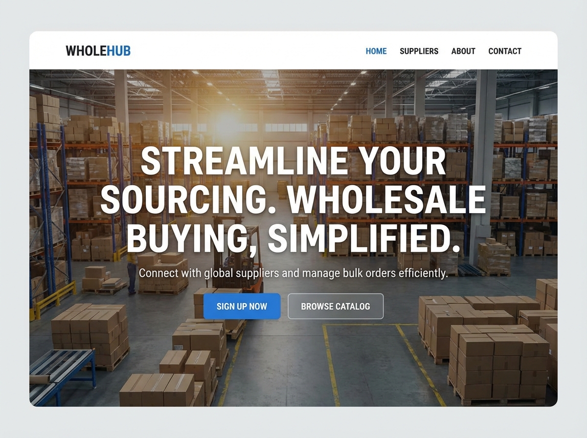 Empower Your Business: The Ultimate Wholesale Buyer Platform website preview