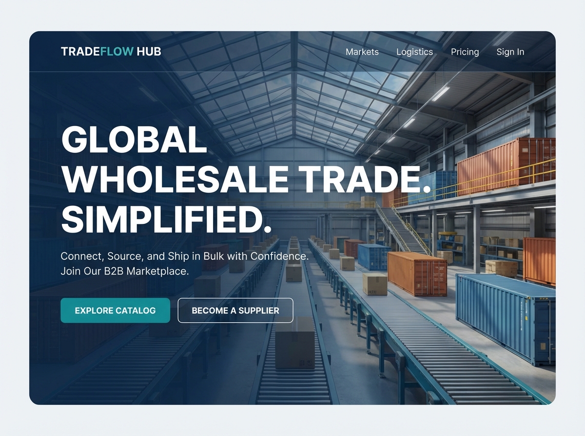 Build Your Wholesale Trade Website Effortlessly website preview