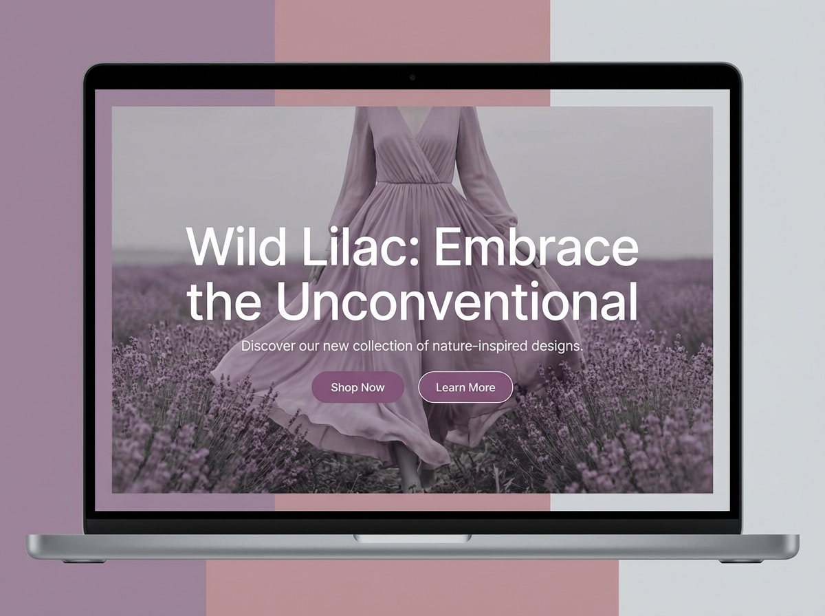Unleash Creativity with Grigaora's Wild Lilac Color Palette website preview