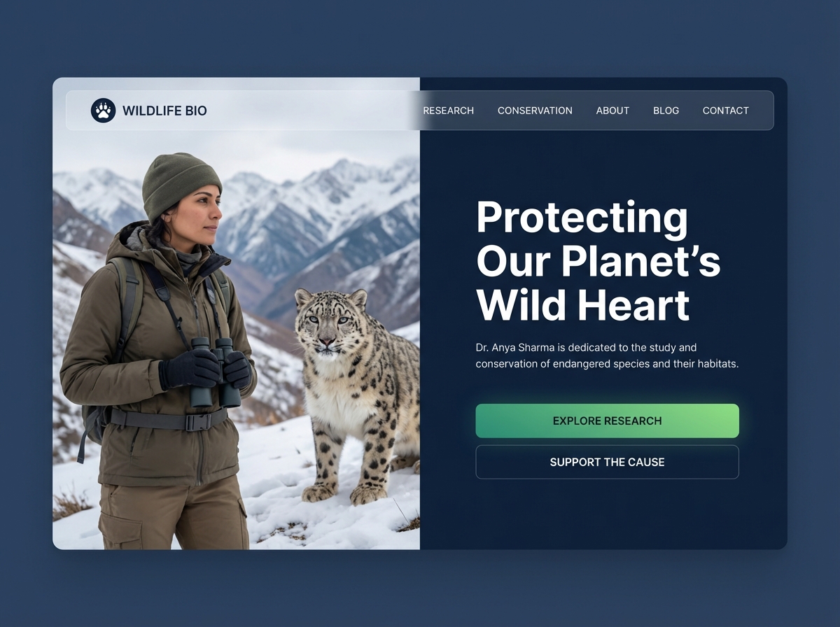 Build Your Professional Wildlife Biologist Website website preview