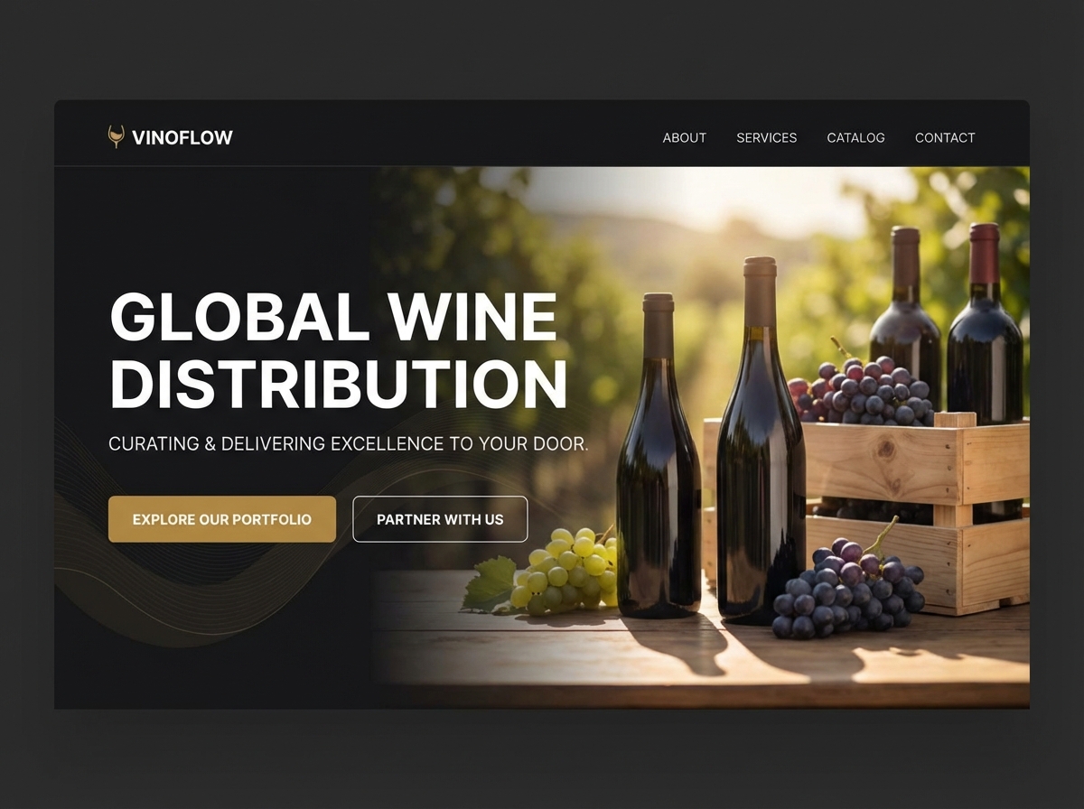 Your Ultimate Platform for Streamlined Wine Distribution website preview