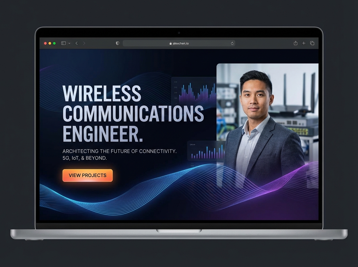Build Your Premier Wireless Communications Engineer Portfolio website preview