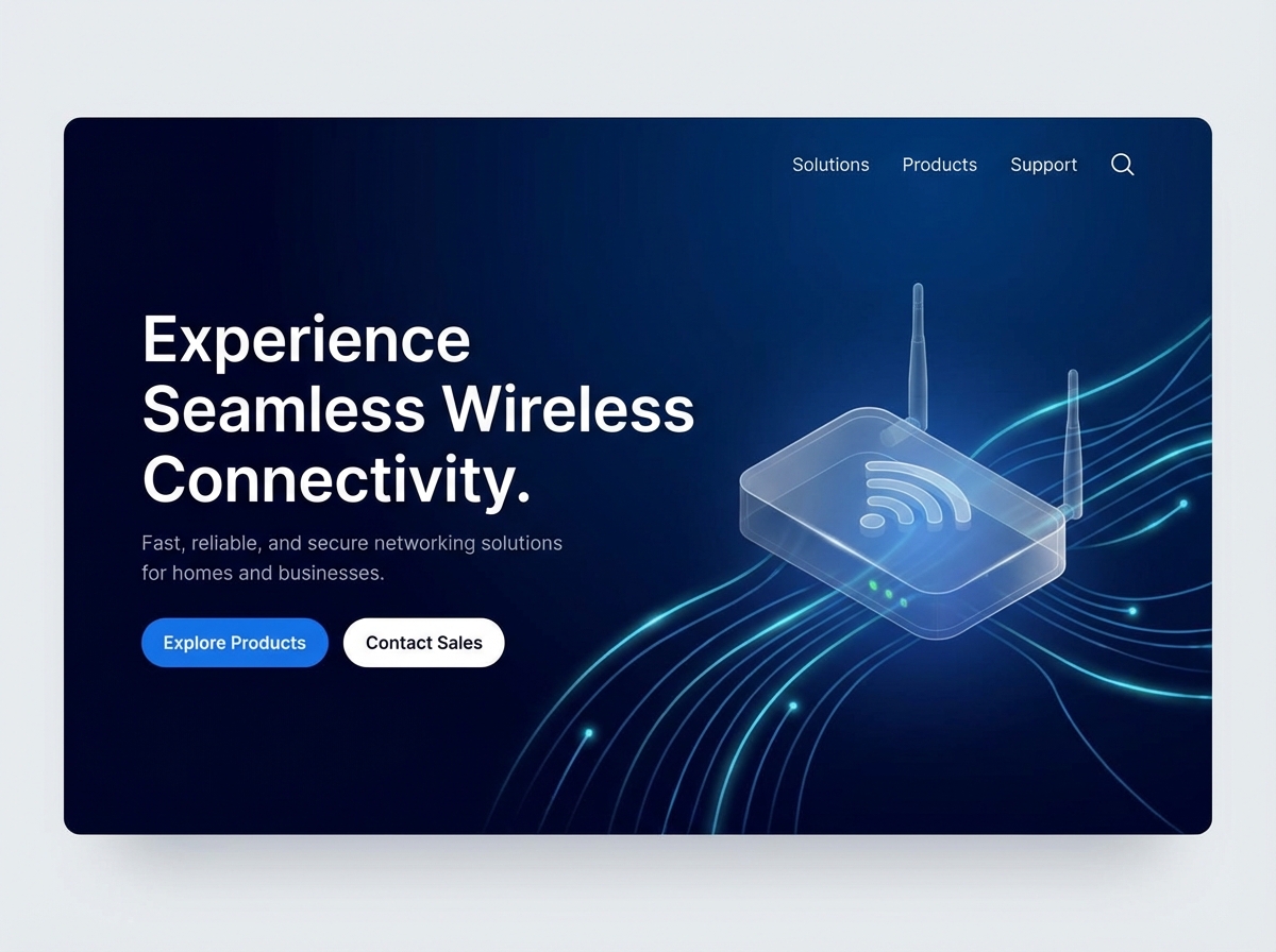 Build Your Vision: The Ultimate Wireless Networking Platform website preview