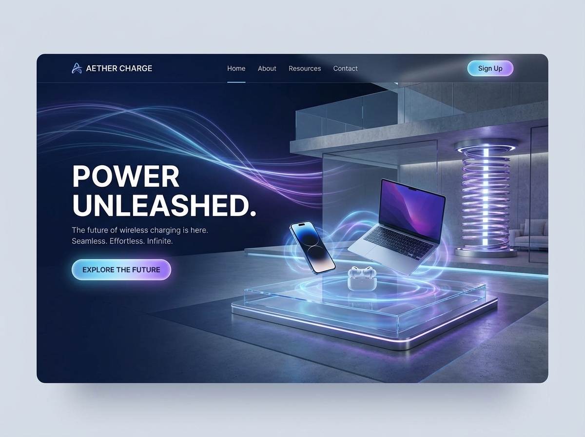 Build Your Breakthrough With a Dedicated Wireless Power Website Builder website preview