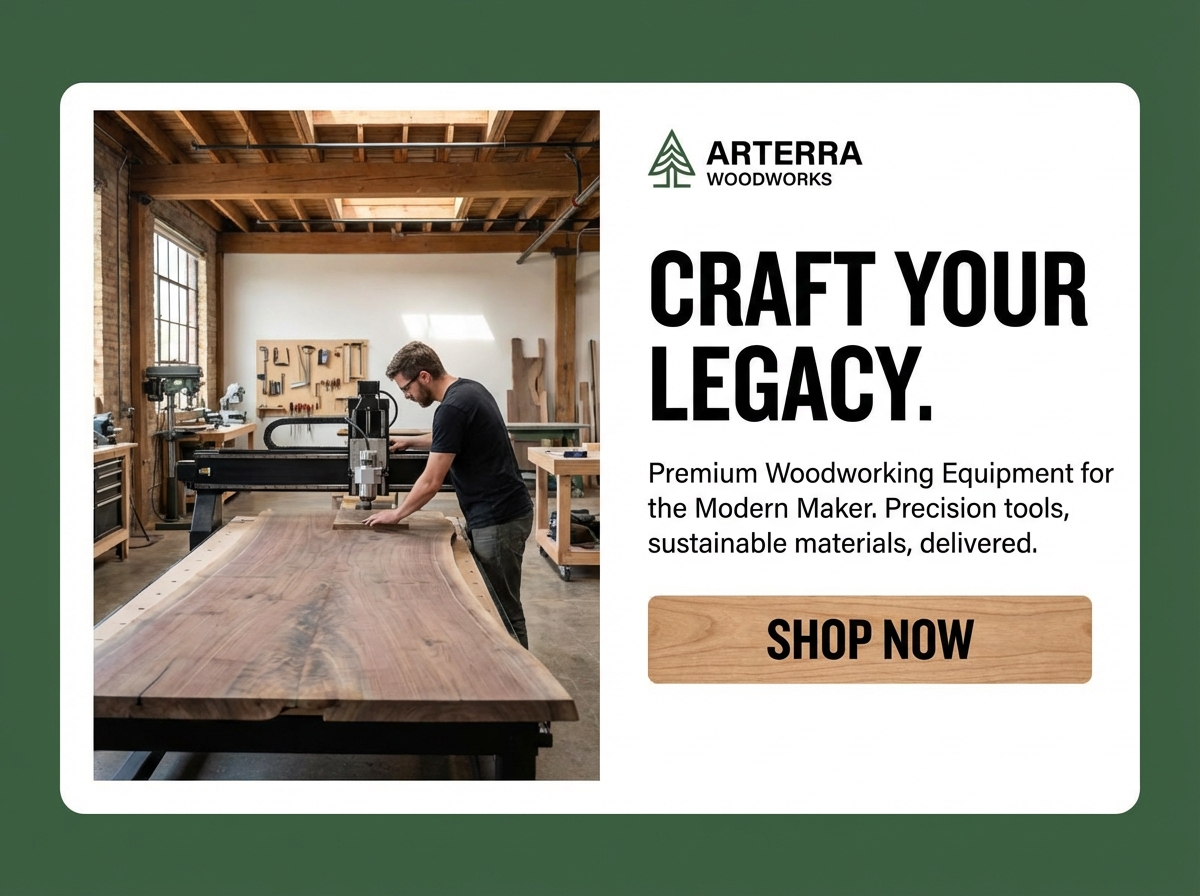 Build Your Online Presence for Woodworking Equipment website preview