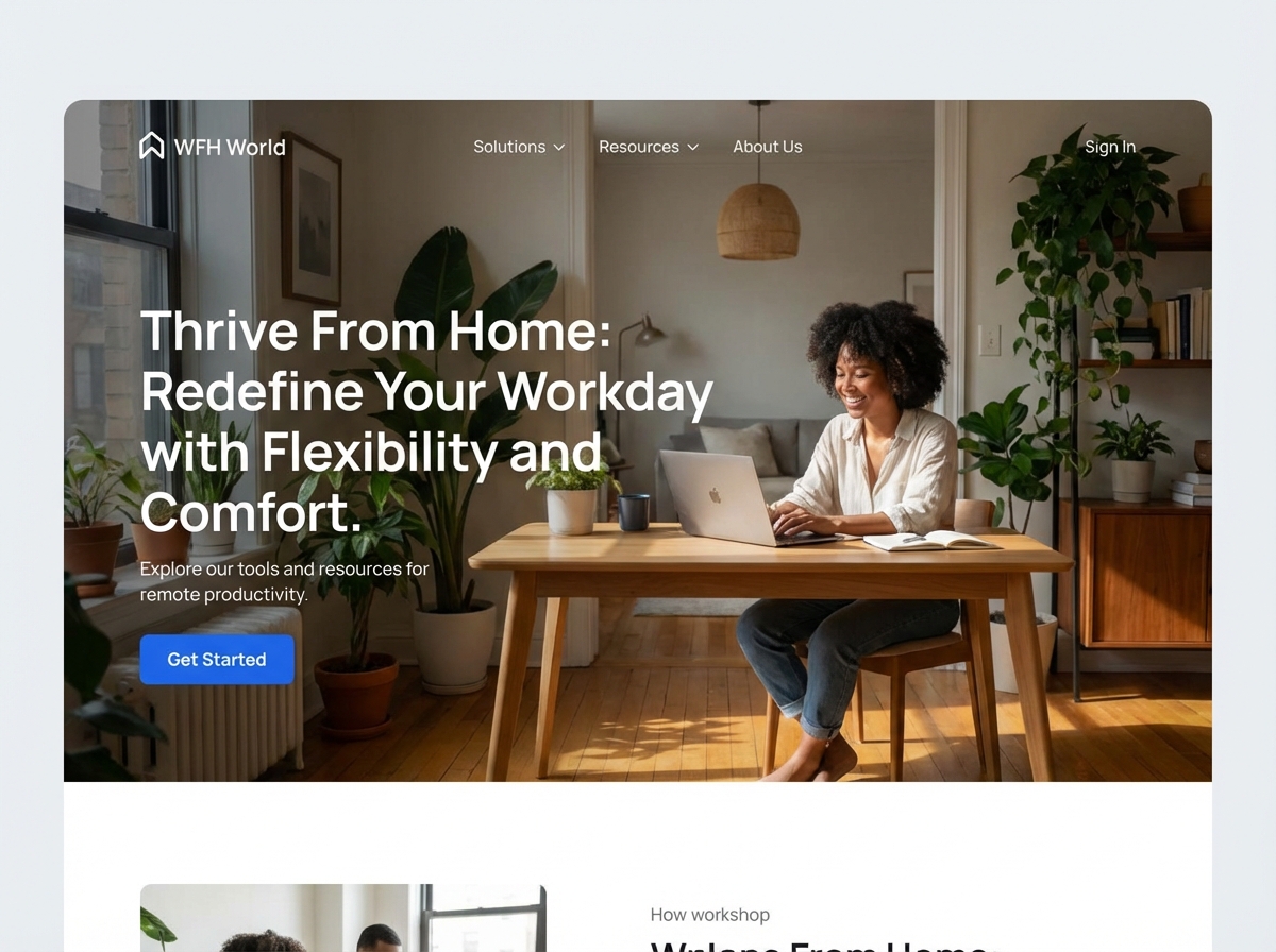 Build Your Perfect Home-Based Business Website with Grigora website preview