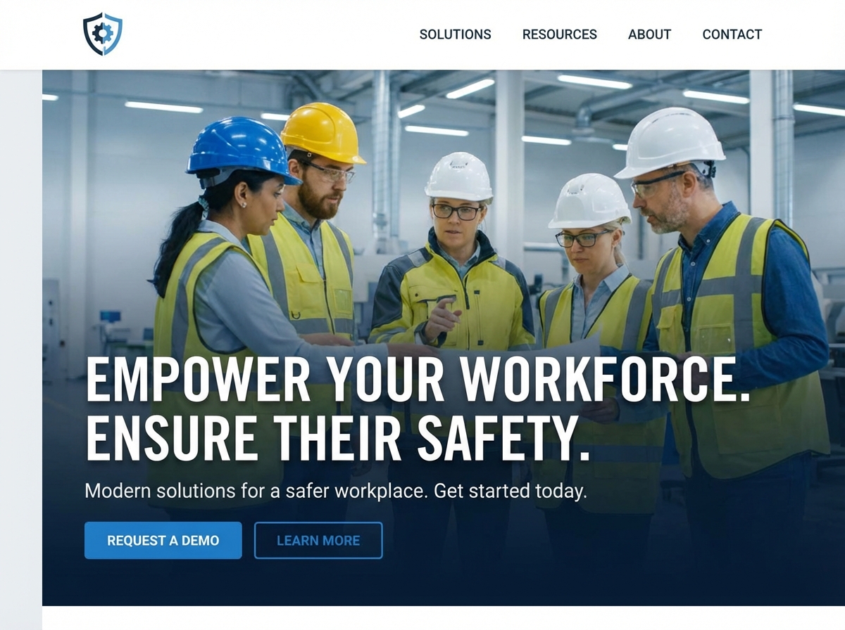 Build a Powerful Workplace Safety Hub website preview