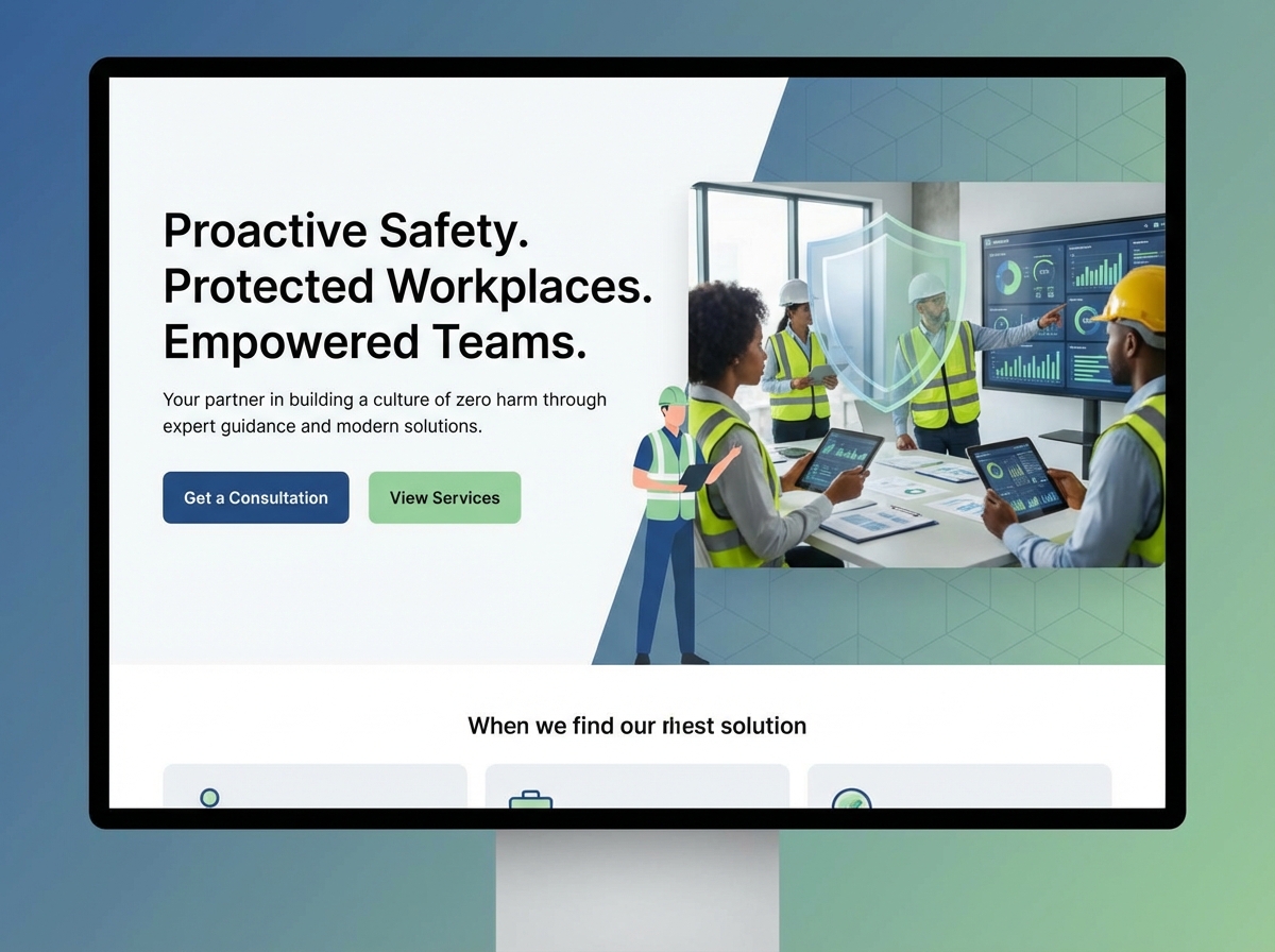 Build a Professional Online Presence as a Workplace Safety Officer website preview