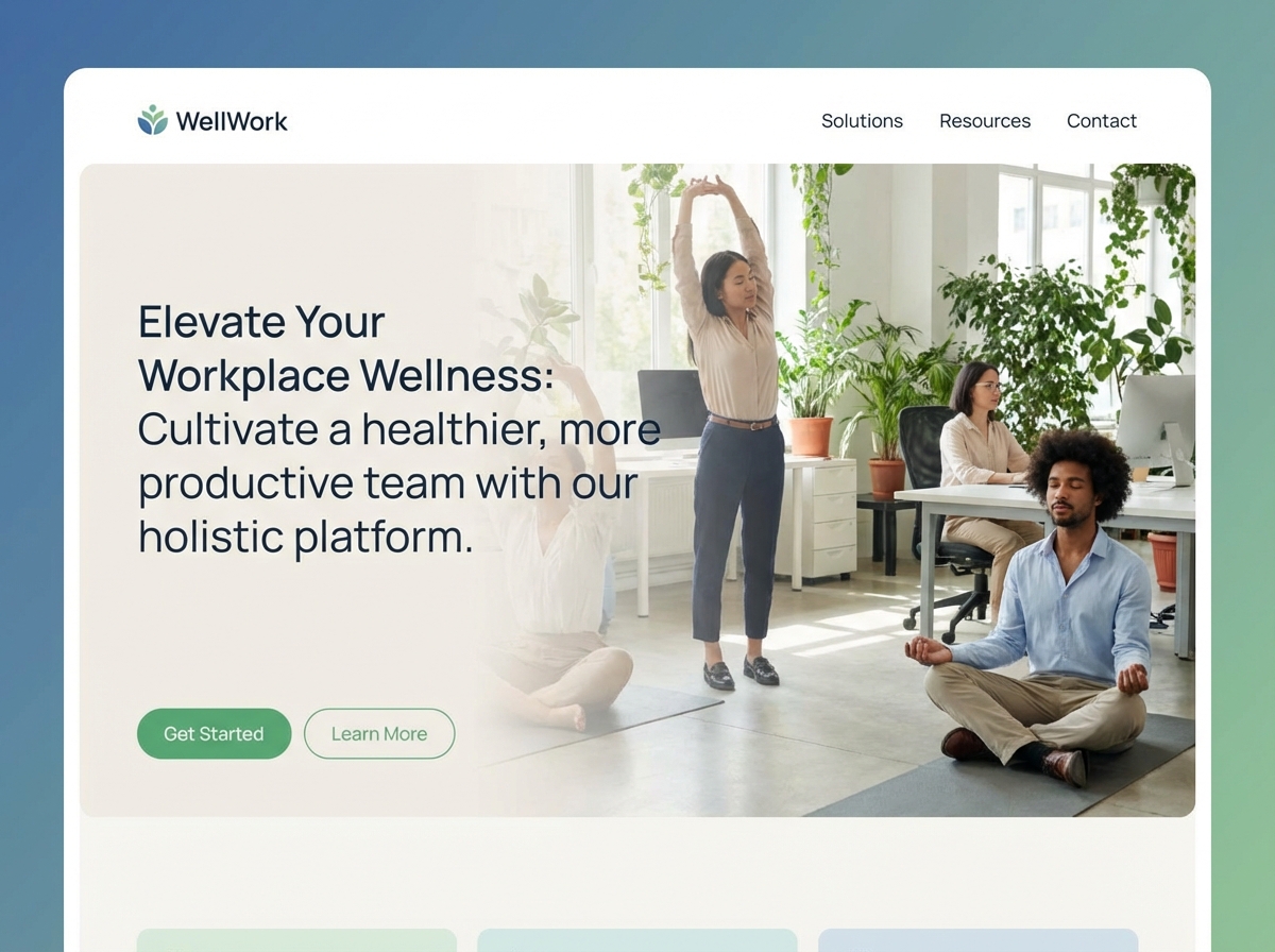 Build a Thriving Workplace Wellness Program website preview