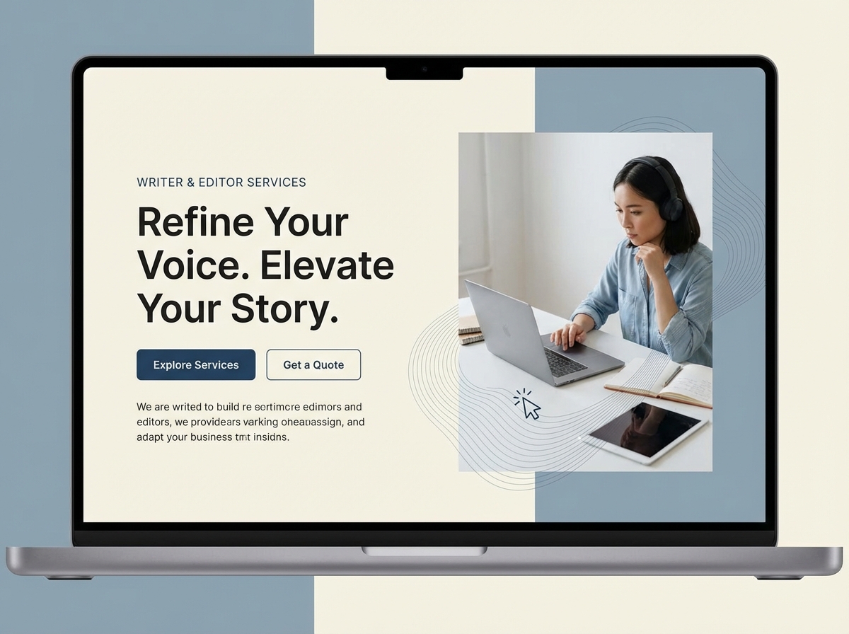 Build Your Professional Author Website with Grigora website preview