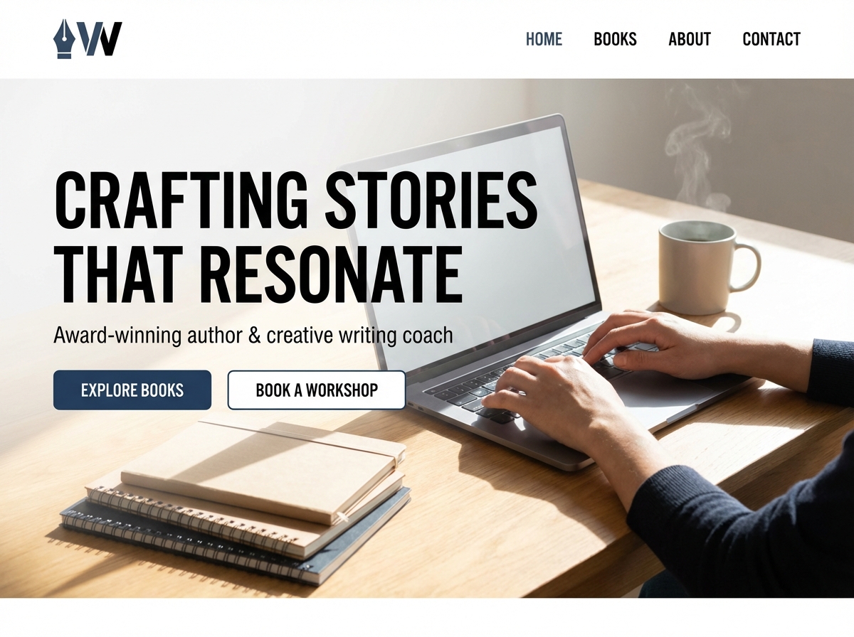 Build Your Professional Writer's Portfolio with Grigora website preview