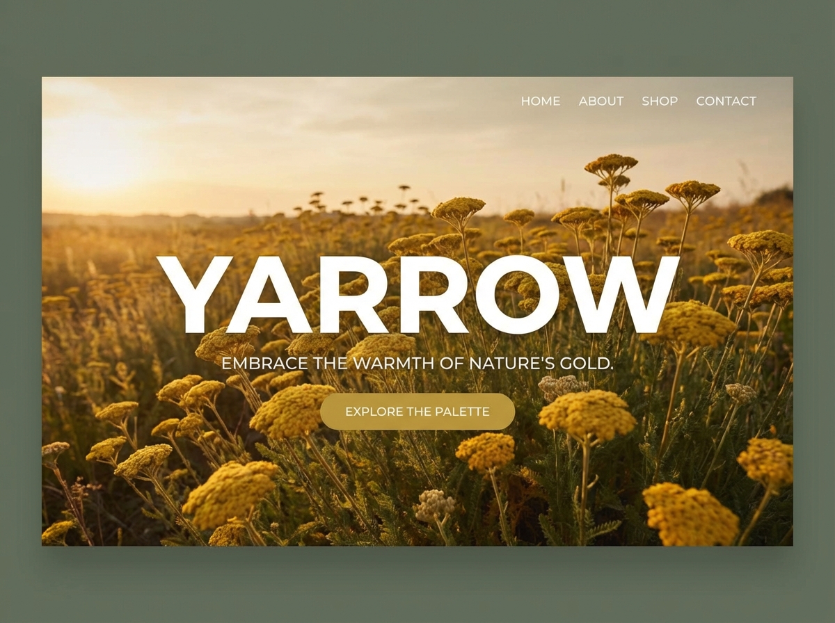 Unleash Creativity with the Perfect Yarrow Color Palette website preview