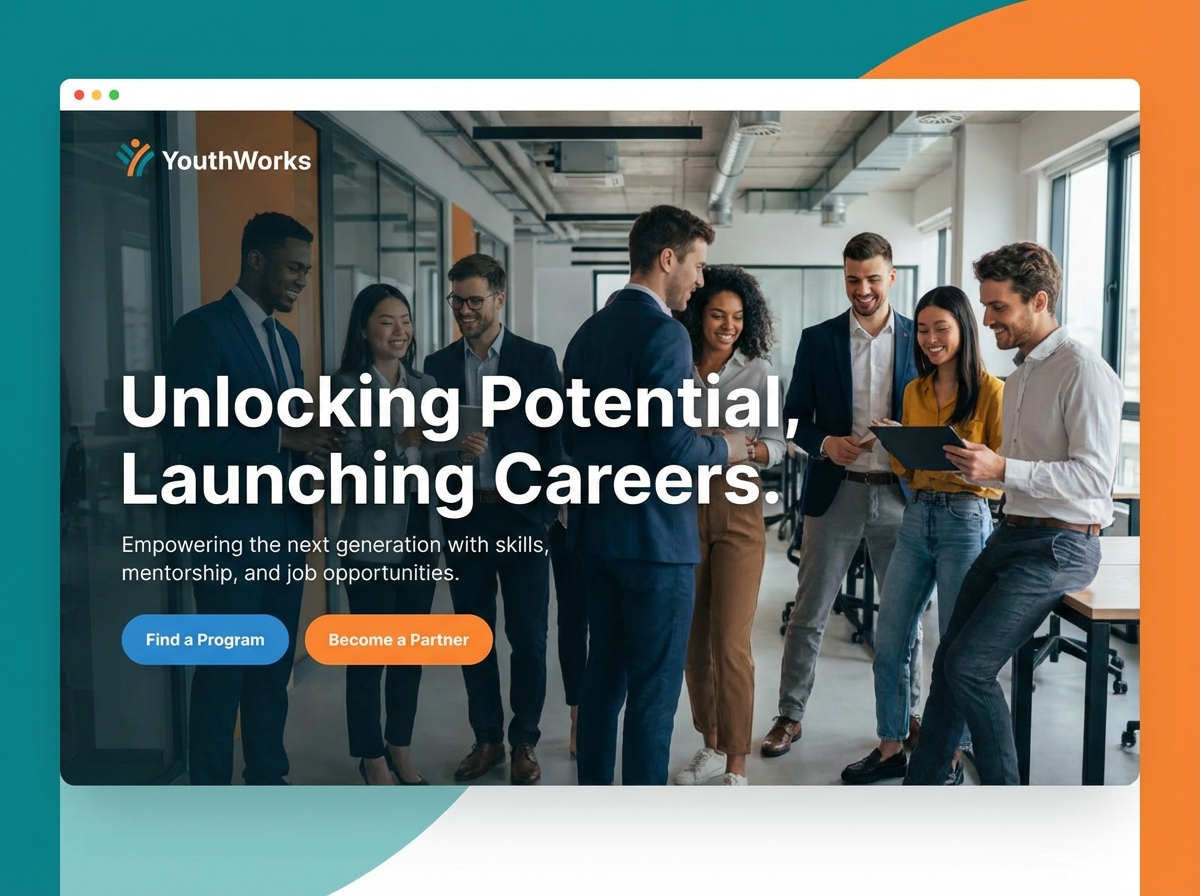 Empower the Next Generation with a Dynamic Youth Employment Programs Website website preview